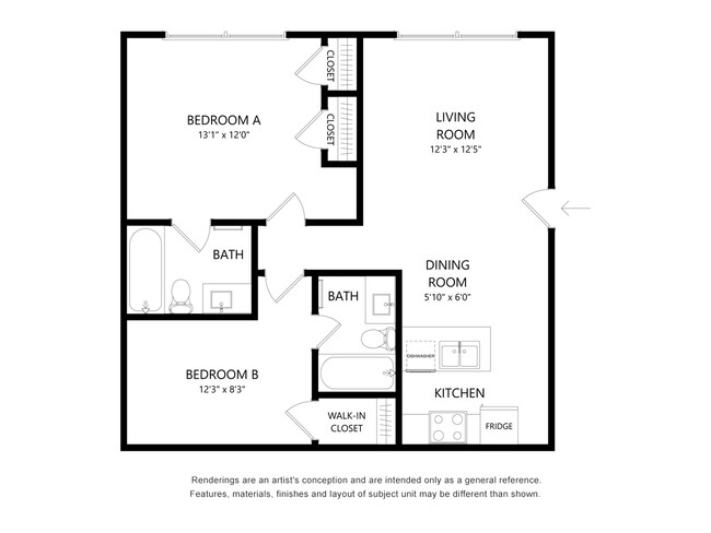 Floorplan - The Ace Apartments