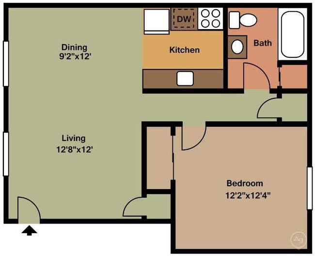 Floorplan - Madison Court Apartments