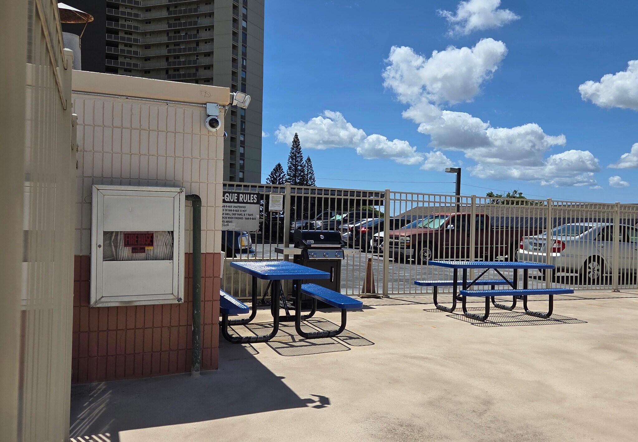 Secured BBQ, picnic area - 98-288 Kaonohi St