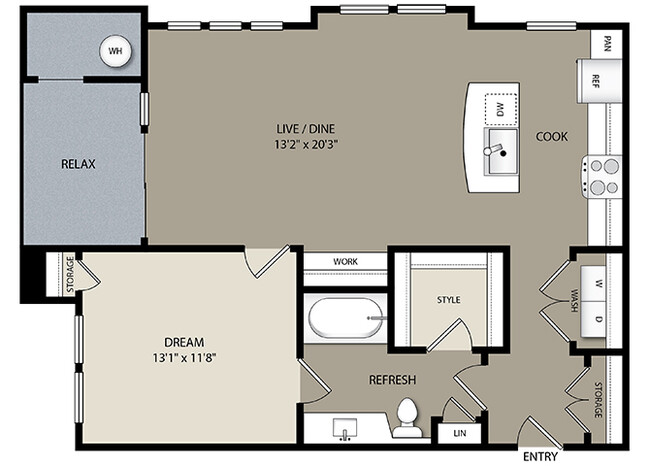 Floorplan - Westerly Apartments