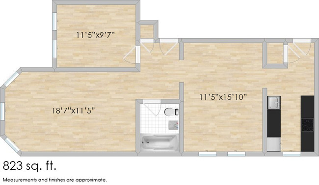 Floorplan - 1151-1153 S. Oak Park Ave. and 803-809 Fil...