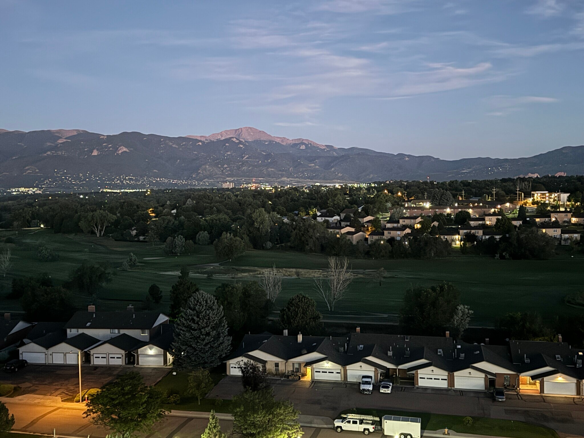 Night View from the Deck - 411 Lakewood Cir