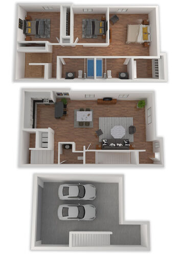 Floorplan - Lakebridge Townhomes