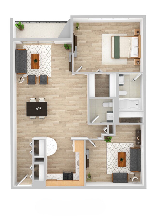 Floorplan - Highland Plaza Apartments