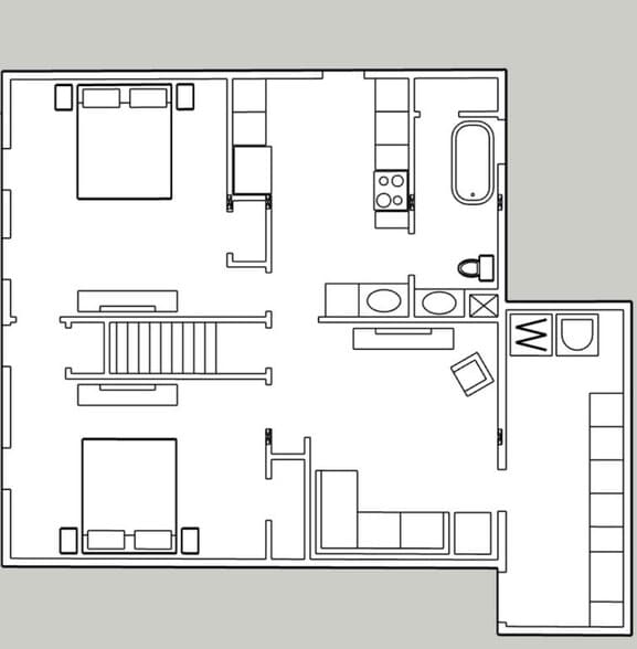 Floorplan Furnished - 9 W Center St