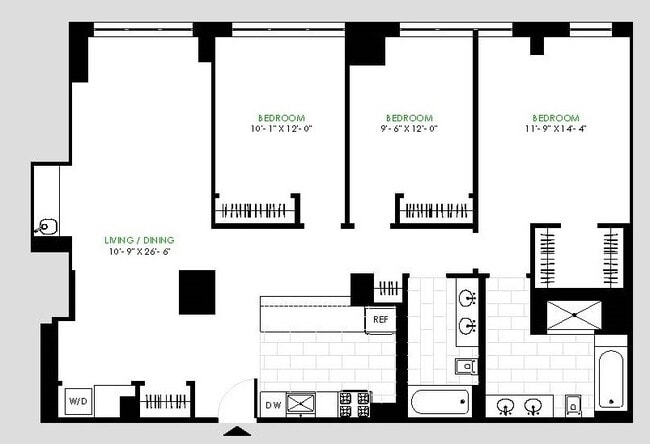 Floorplan - Lexington Towers
