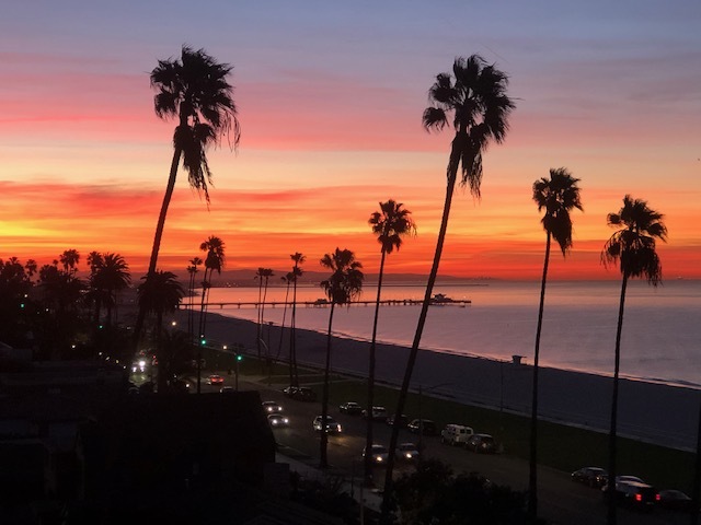 Sunset from the Versailles - 2601 E Ocean Blvd