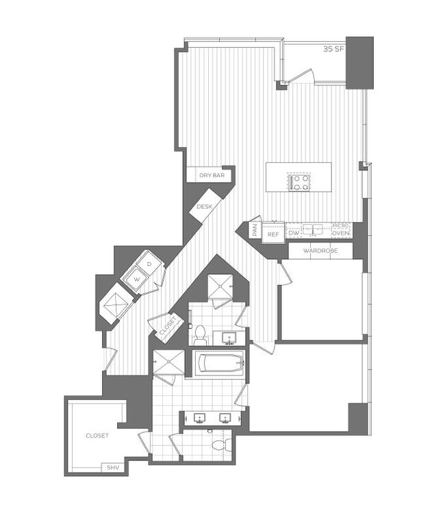 R - 2 Bedroom / 2 Bath - Hanover Brazos Street