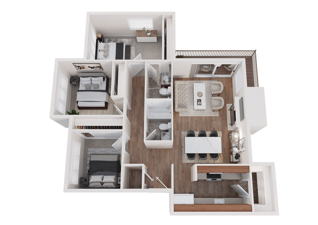 Floorplan - Brookstone Apartments