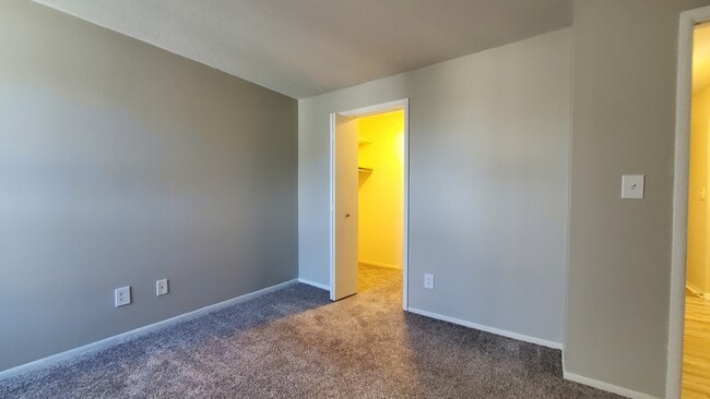 Master bedroom with walk-in closet - 1675 Cedarwood Dr