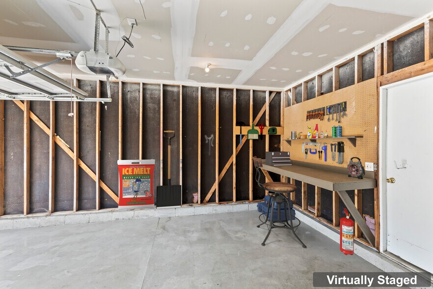 Garage workbench - 1638 Waterstone Ct