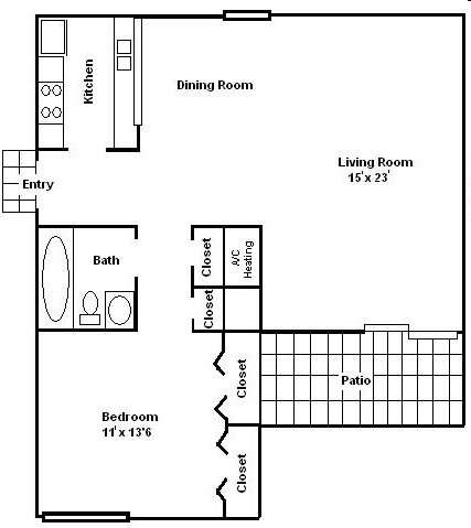 1BR/1BA - Ayla at Castle Hills