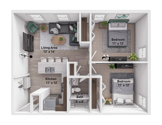 Floorplan - Copley Court Apartments