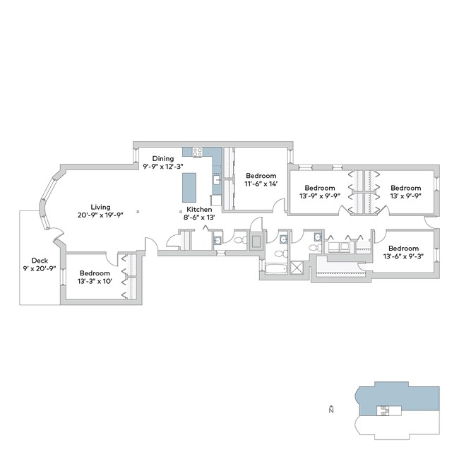 Floorplan - 5487-5491 S. Hyde Park Boulevard