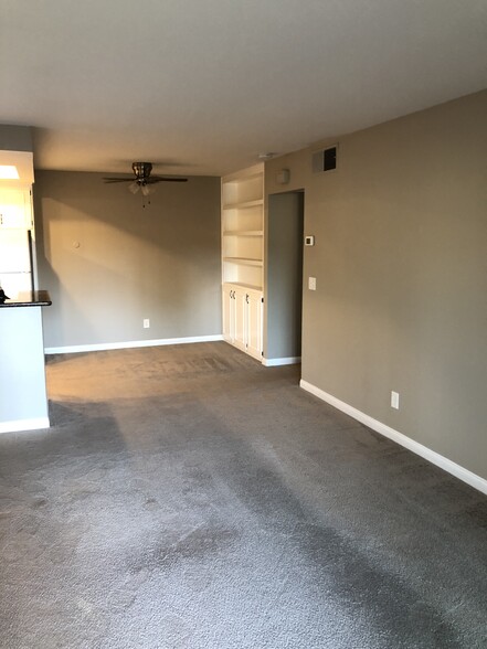 View from balcony towards living room and dining room - 5970 Rancho Mission Rd