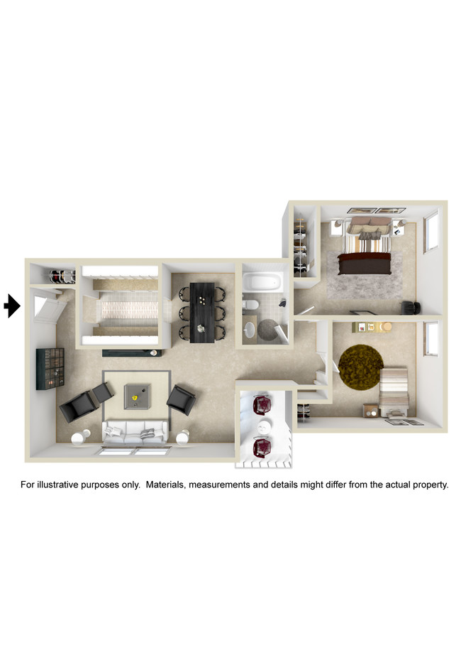 Floorplan - Cedarwood Apartments