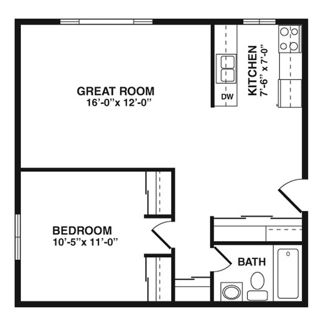 1BR/1BA - Lincoln Square Apartments