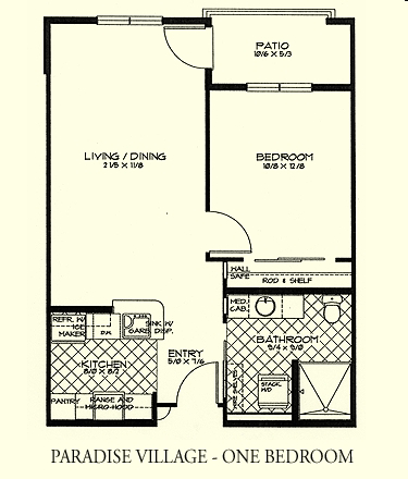 1BR/1BA - Paradise Village