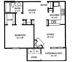 1BR/1BA - Canfield Lakes