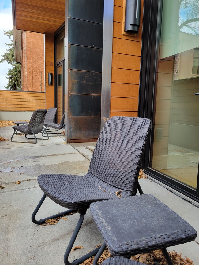 A large private patio for entertaining. - 300 W Main St