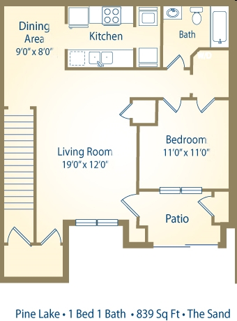 1BR/1BA - Pine Lake