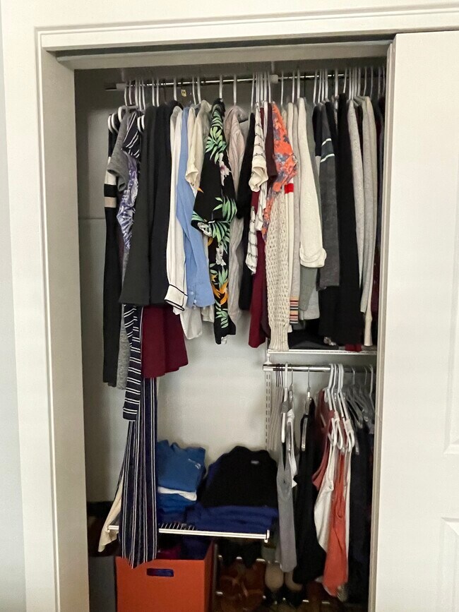 bedroom.3/closet/left/floor to ceiling storage behind walls to right and left of closet - 1660 Steele St