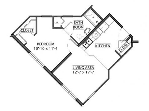 1BR/1BA - Cannon Rivers Senior Living