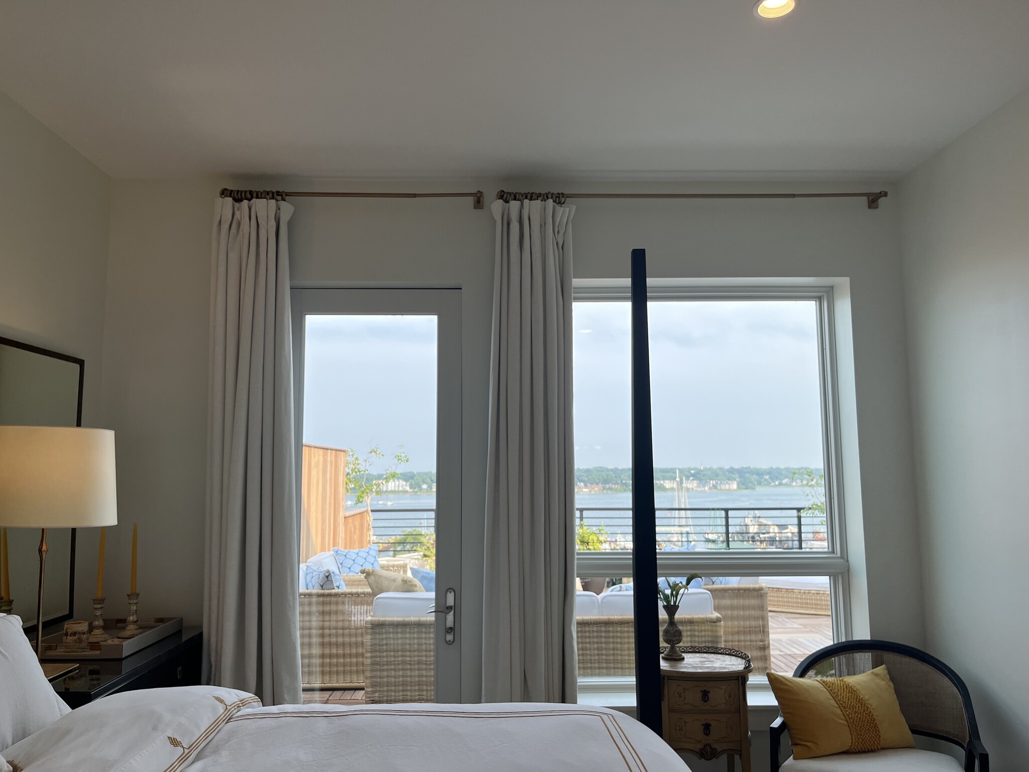 Sweeping views of the Portland Harbor from the master suite. - 387 Commercial St