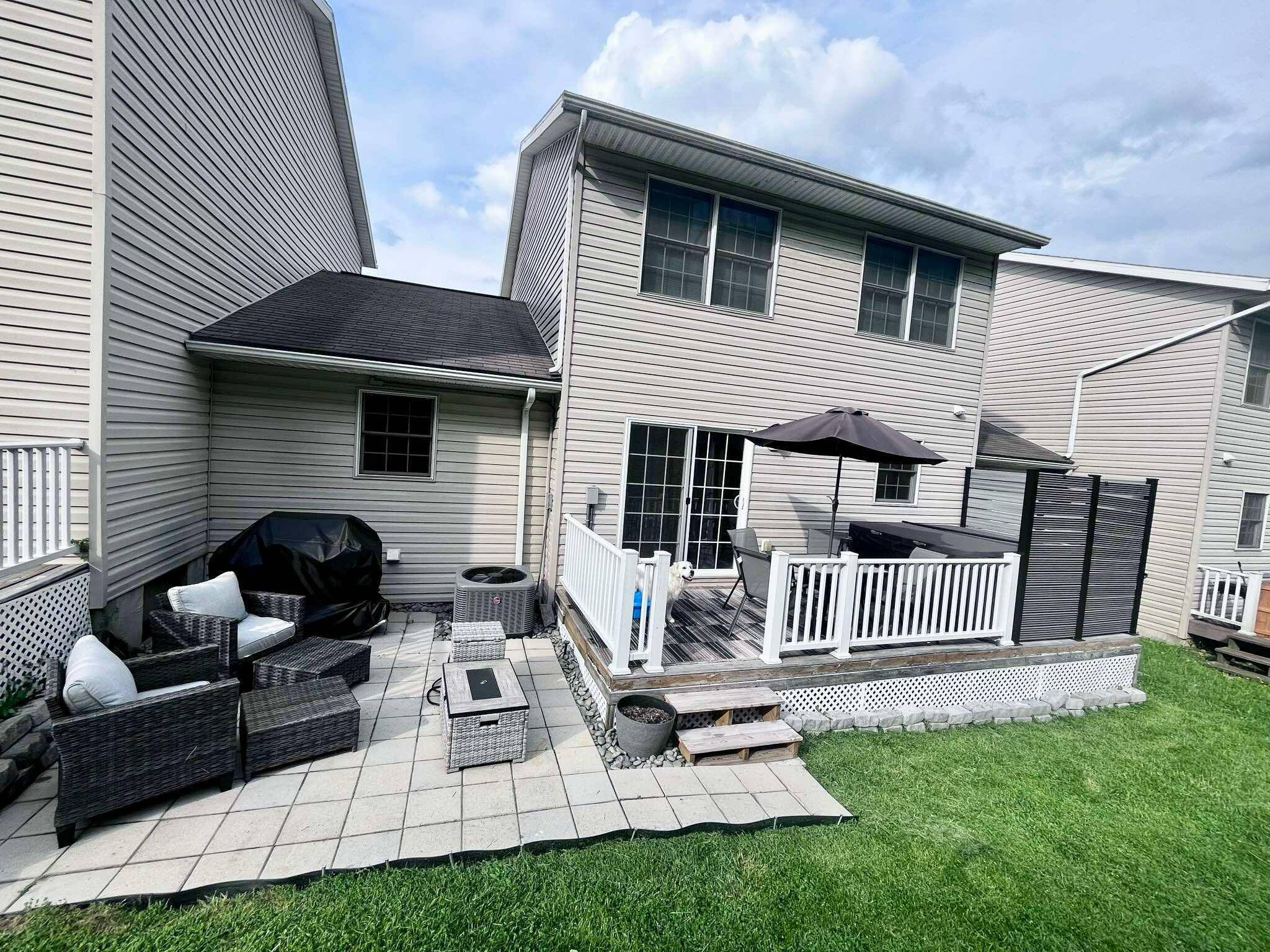 Back deck area- new sitting patio area - 250 Donna Ave