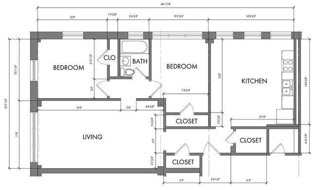 Floorplan - The Meridian Apartments