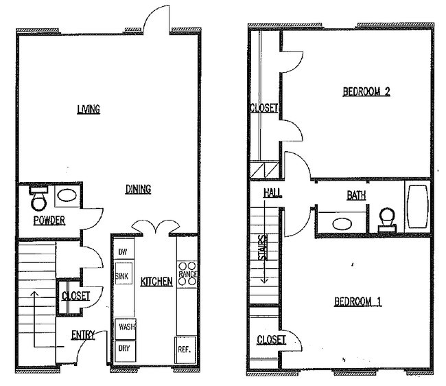 2BR/1.5BA - Laurel Square Townhomes