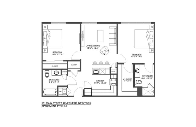 2 bed 2 bath - B4 - The Shipyard