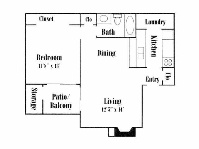 1BR/1BA - Belmont Estates