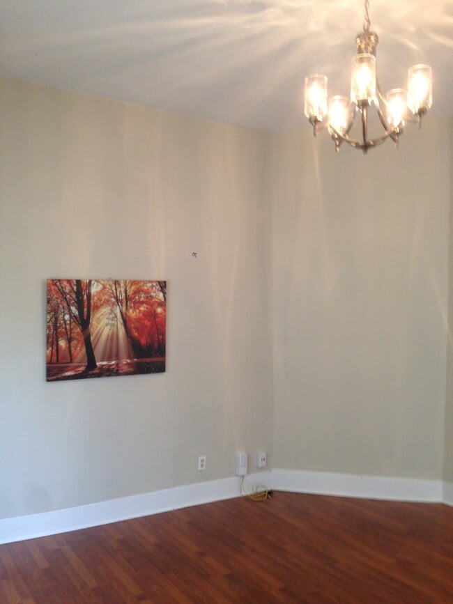 Living room and chandelier - 1613 Fletcher Ave