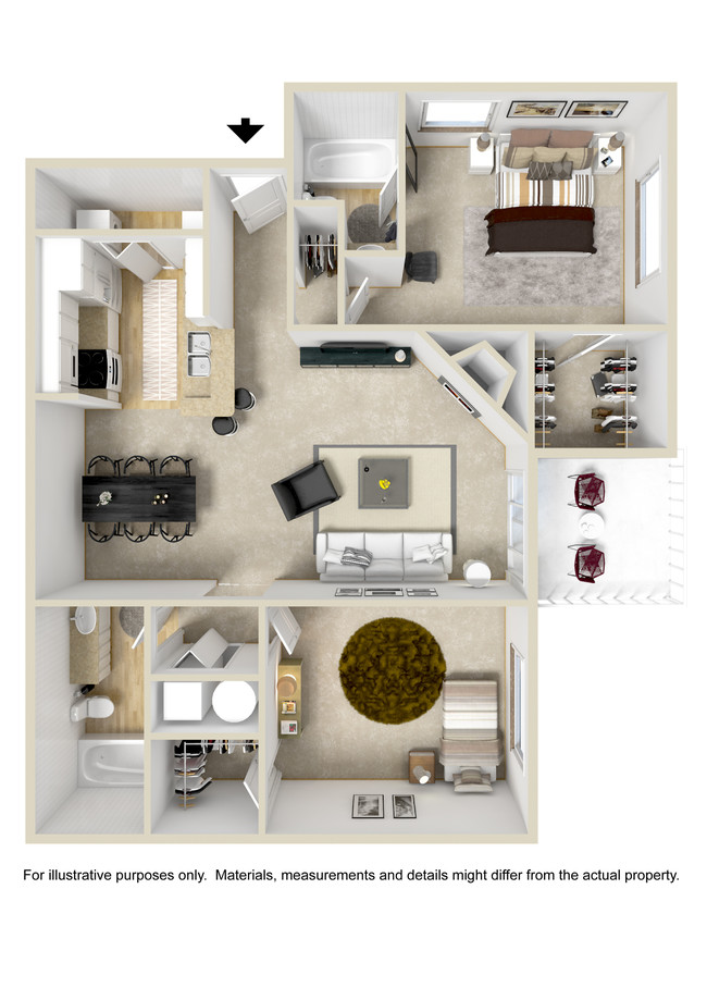 Floorplan - Runaway Bay Apartment Homes