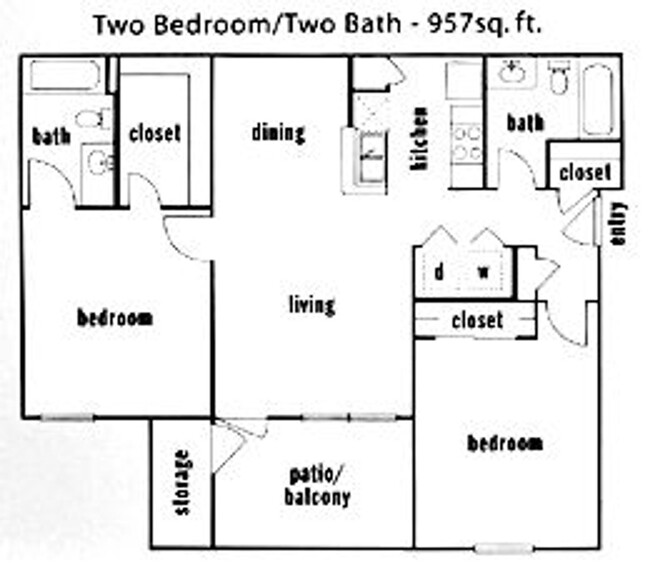 Floorplan - Enclave Apartments