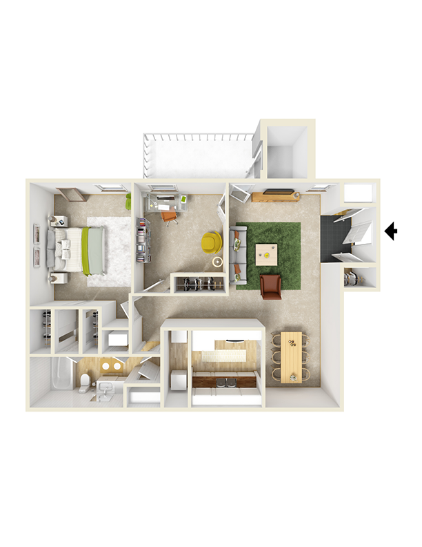 Floorplan - Rock Creek Apartments