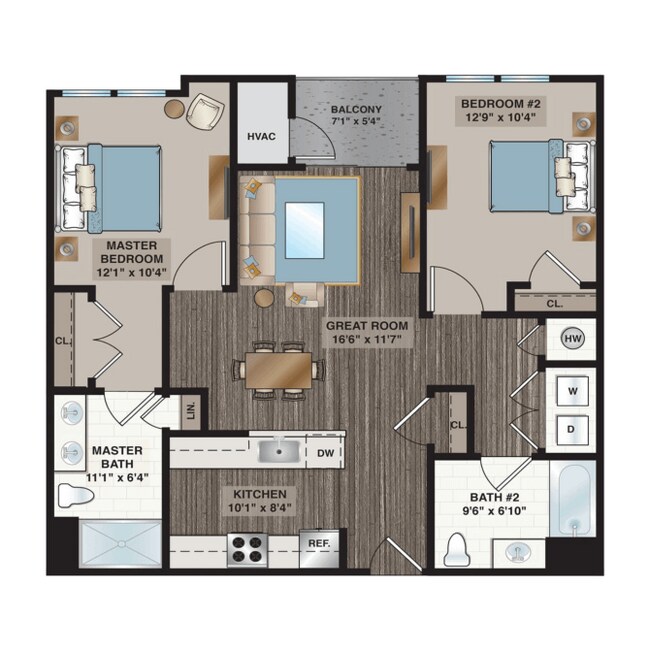 Floorplan - Summit Court Apartments I