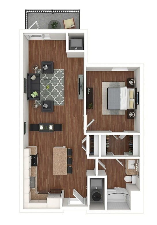 A7 3D Floorplan - Maple and Main
