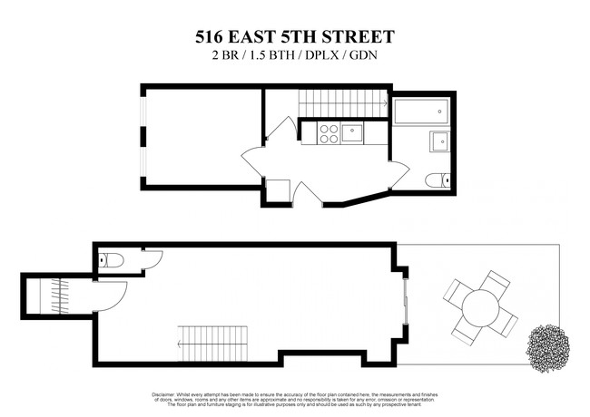 Floorplan - 516 East 5th Street