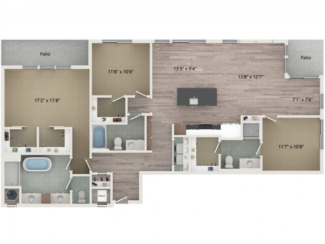 Penthouse C3 - CW OLD- Sugarmont Apartments & Townhomes