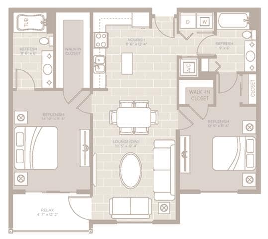 Floorplan - Berkshire Lauderdale By The Sea