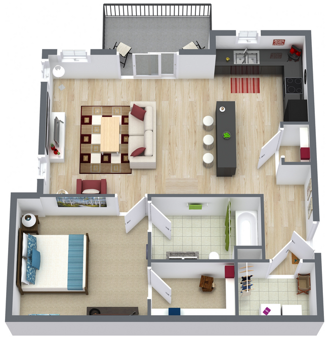 Floorplan - Violet on Broadway Apartment Homes