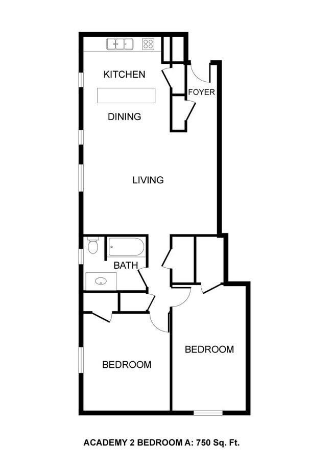 Floorplan - Academy Apartments
