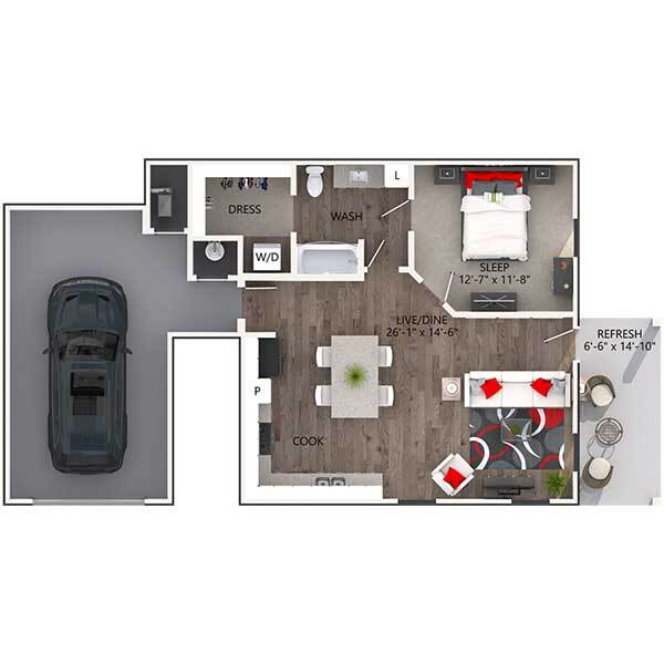 Floorplan - Reatta Ranch Apartments