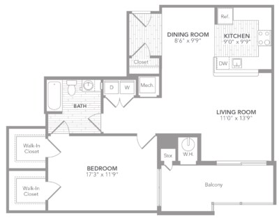 Floorplan - The Elms at Clarksburg Village Encore