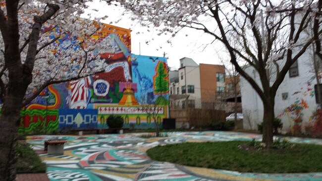 Adjacent park with murals. - 1725 Saint Paul St