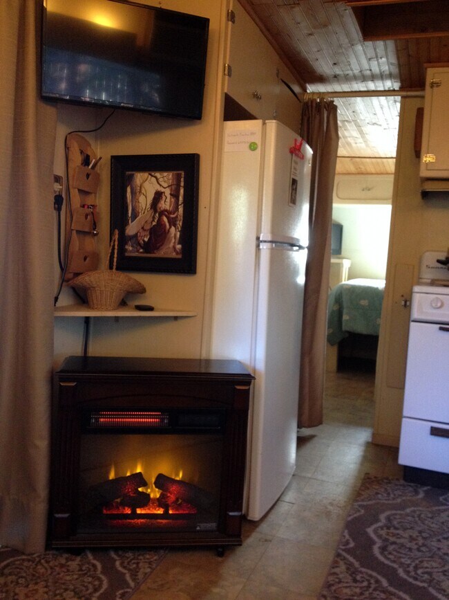 electric fireplace heater - 21900 Penny Ln
