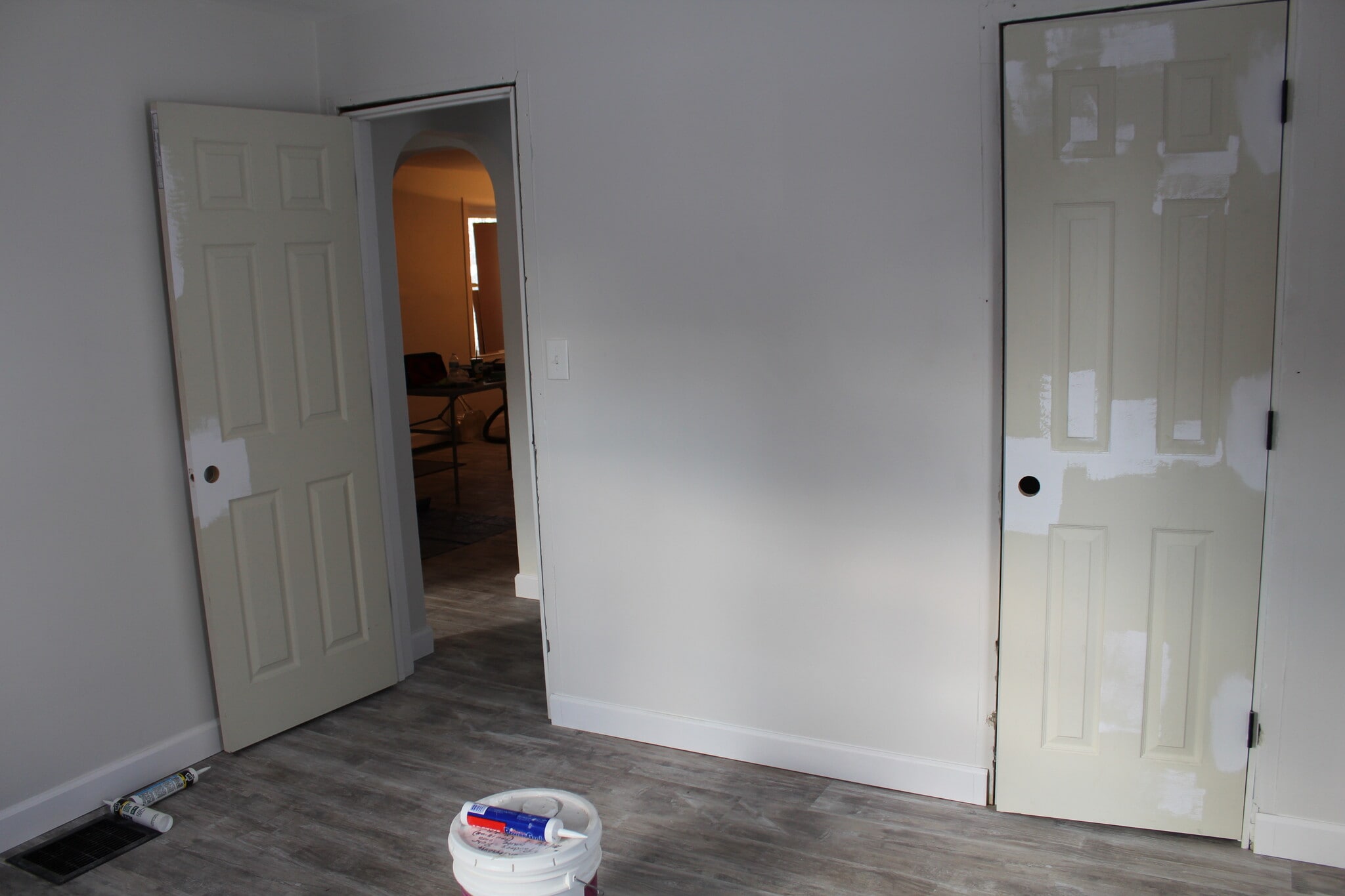 All new doors in and being painted. All new trim and baseboards, in and painted. - 1395 Ross Ave