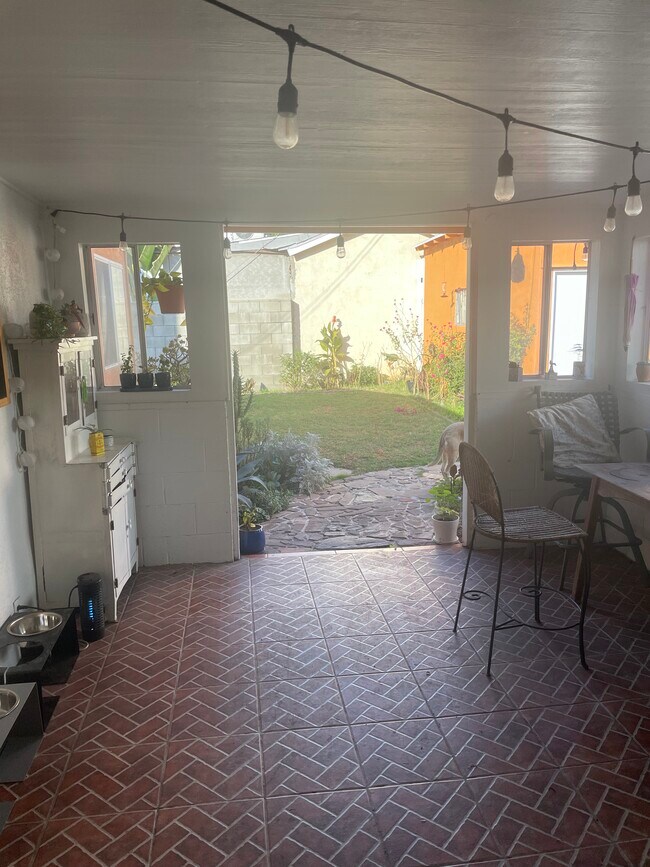 The covered patio off the dining room - 6619 Willoughby Ave